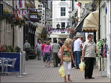 Shoppers in Bar Street, Scarborough